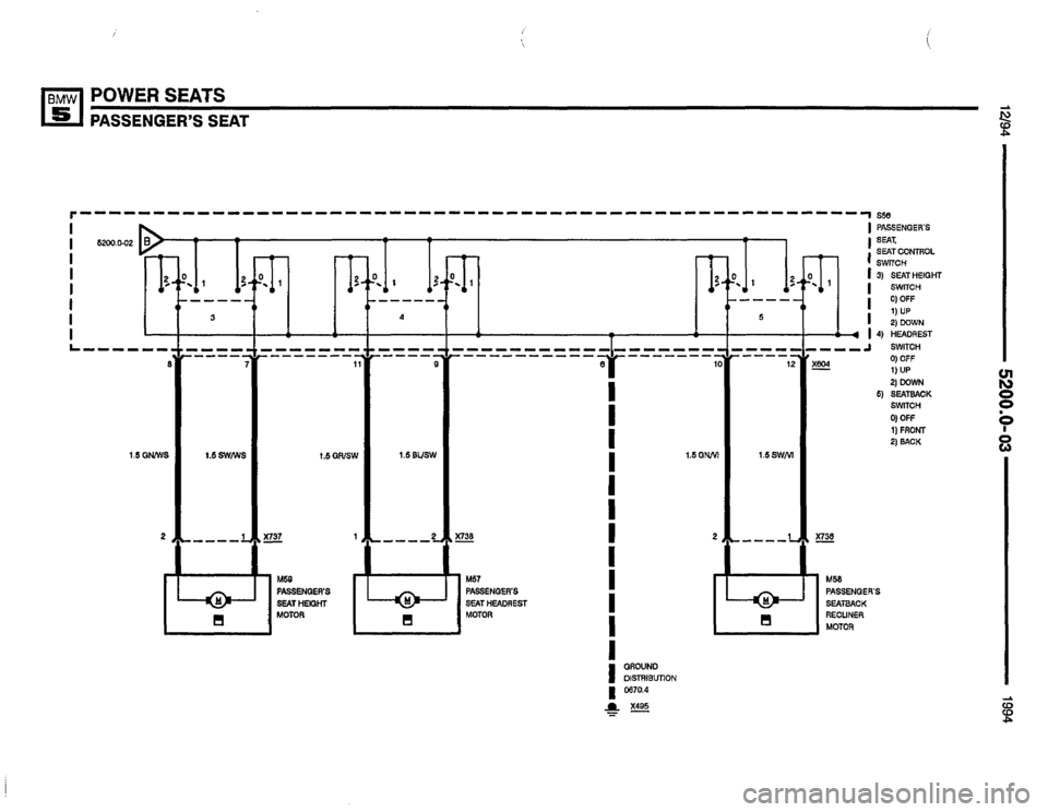 BMW 530it 1994 E34 Electrical Troubleshooting Manual 