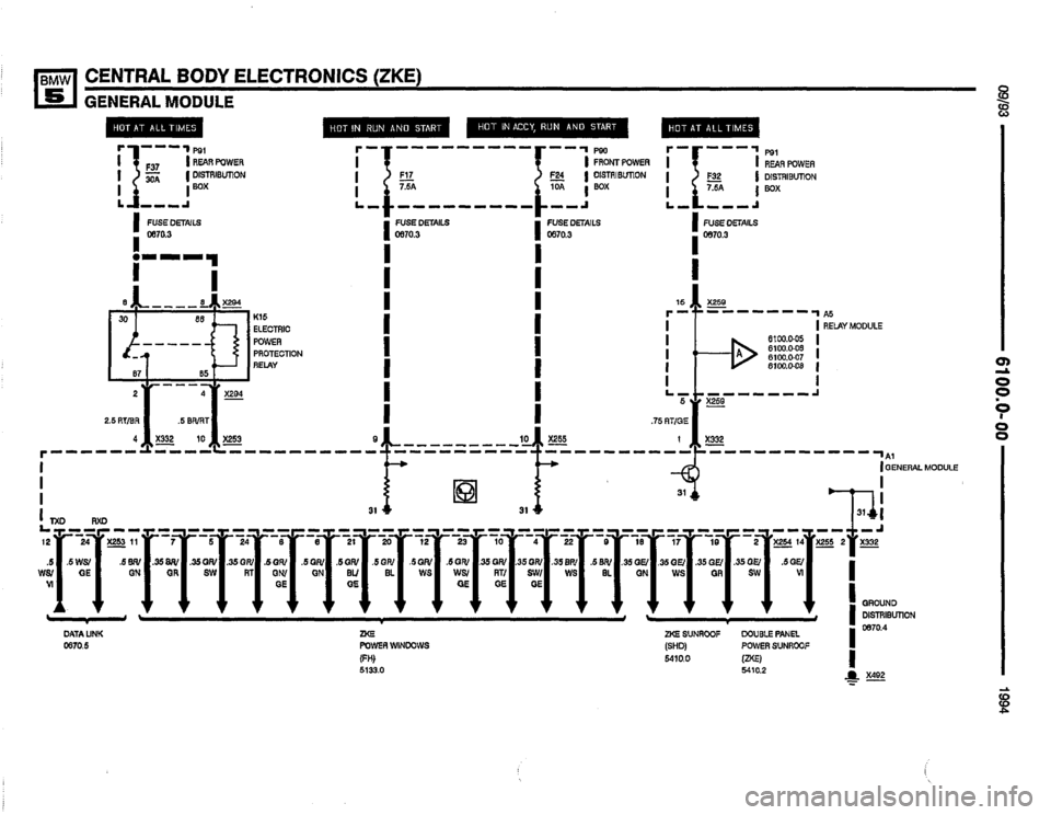 BMW 530it 1994 E34 Electrical Troubleshooting Manual 