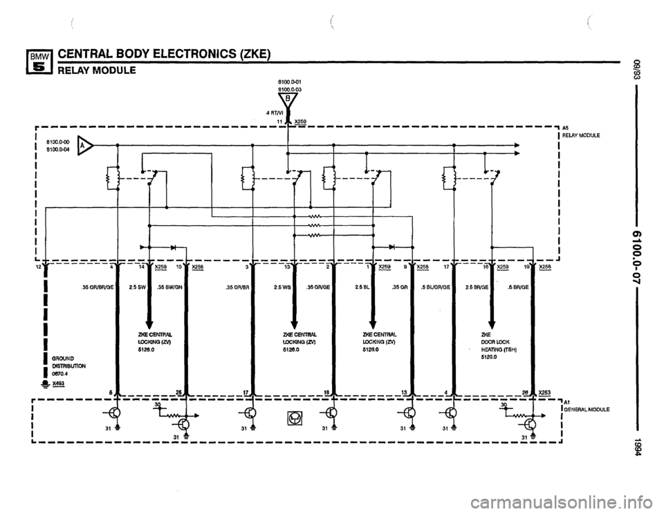 BMW 530it 1994 E34 Electrical Troubleshooting Manual 