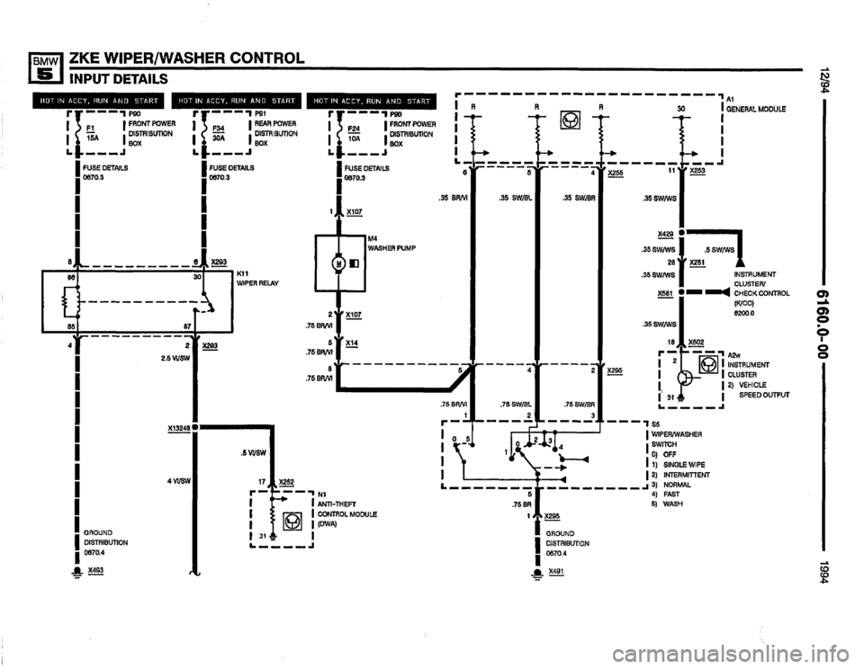 BMW 530it 1994 E34 Electrical Troubleshooting Manual 