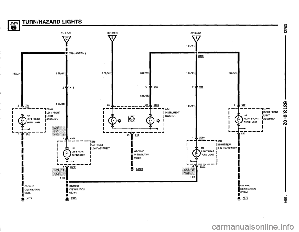 BMW 525it 1994 E34 Electrical Troubleshooting Manual 