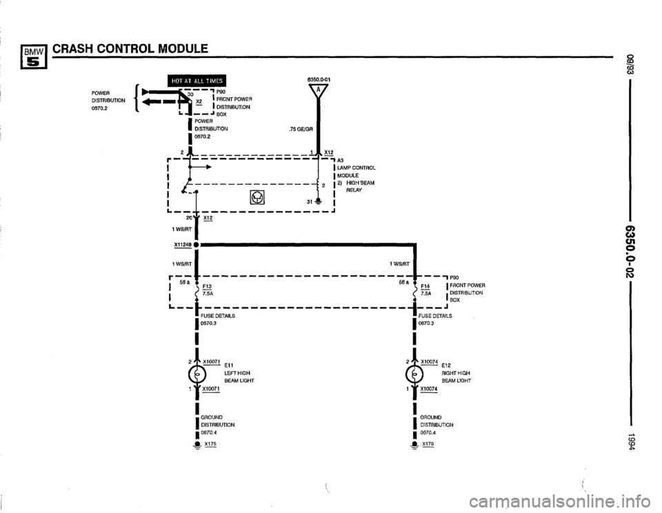 BMW 530it 1994 E34 Electrical Troubleshooting Manual 