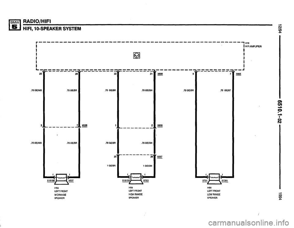 BMW 530it 1994 E34 Electrical Troubleshooting Manual 
