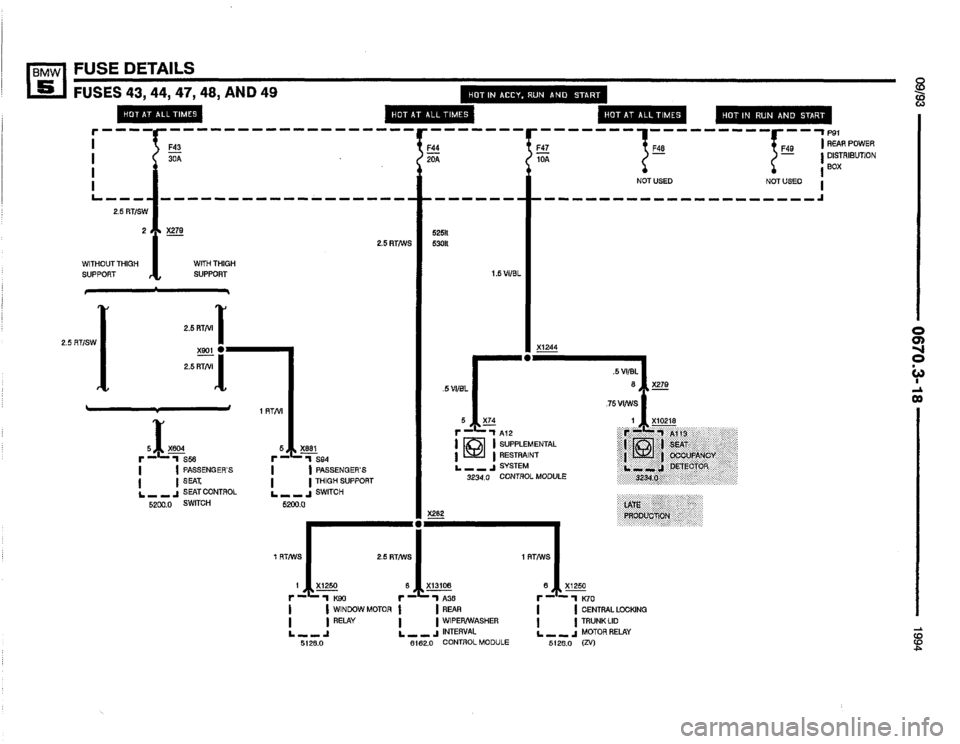 BMW 530it 1994 E34 Electrical Troubleshooting Manual 