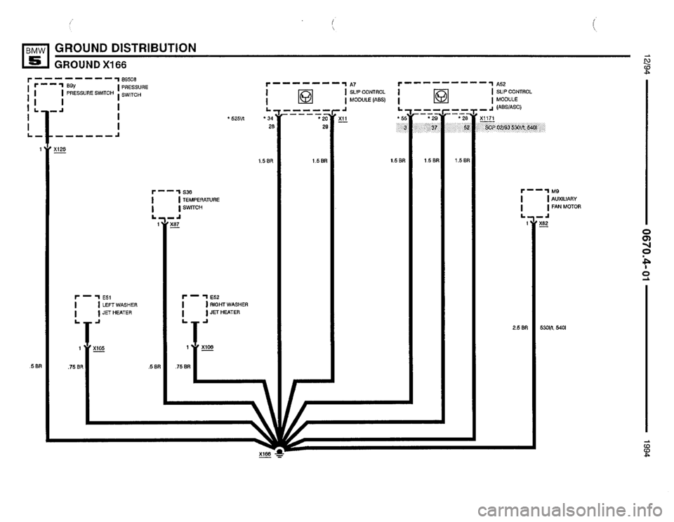 BMW 530it 1994 E34 Electrical Troubleshooting Manual 
