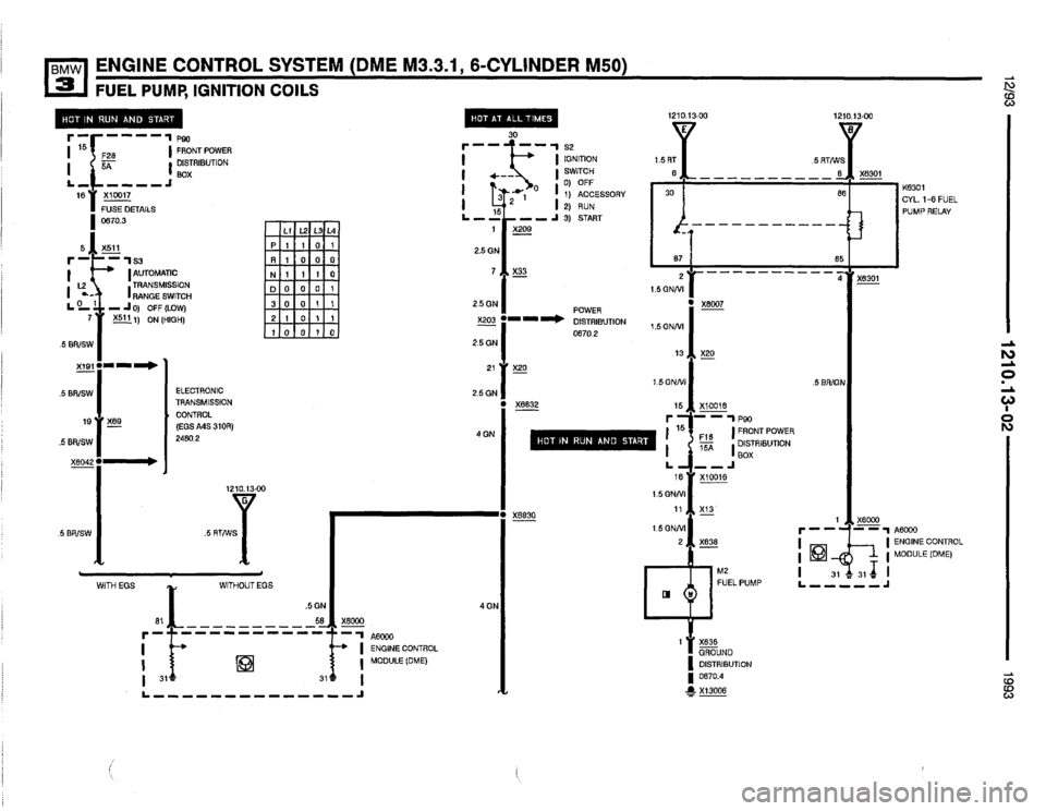 BMW 325i 1993 E36 Electrical Troubleshooting Manual 