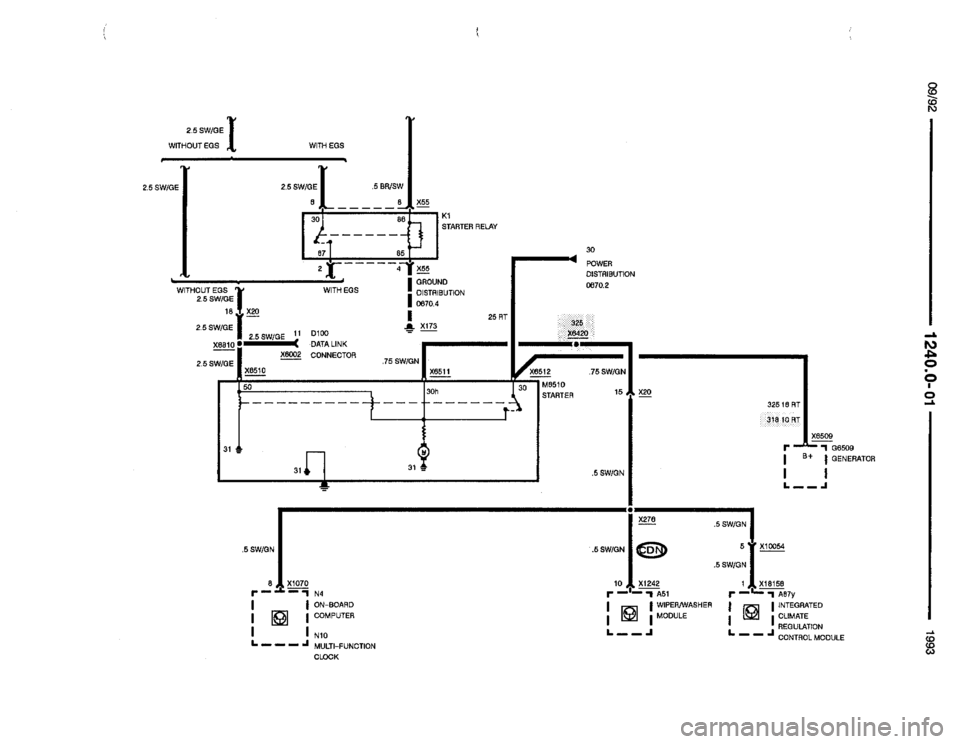 BMW 325i 1993 E36 Electrical Troubleshooting Manual 