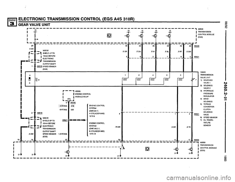 BMW 325i 1993 E36 Electrical Troubleshooting Manual 