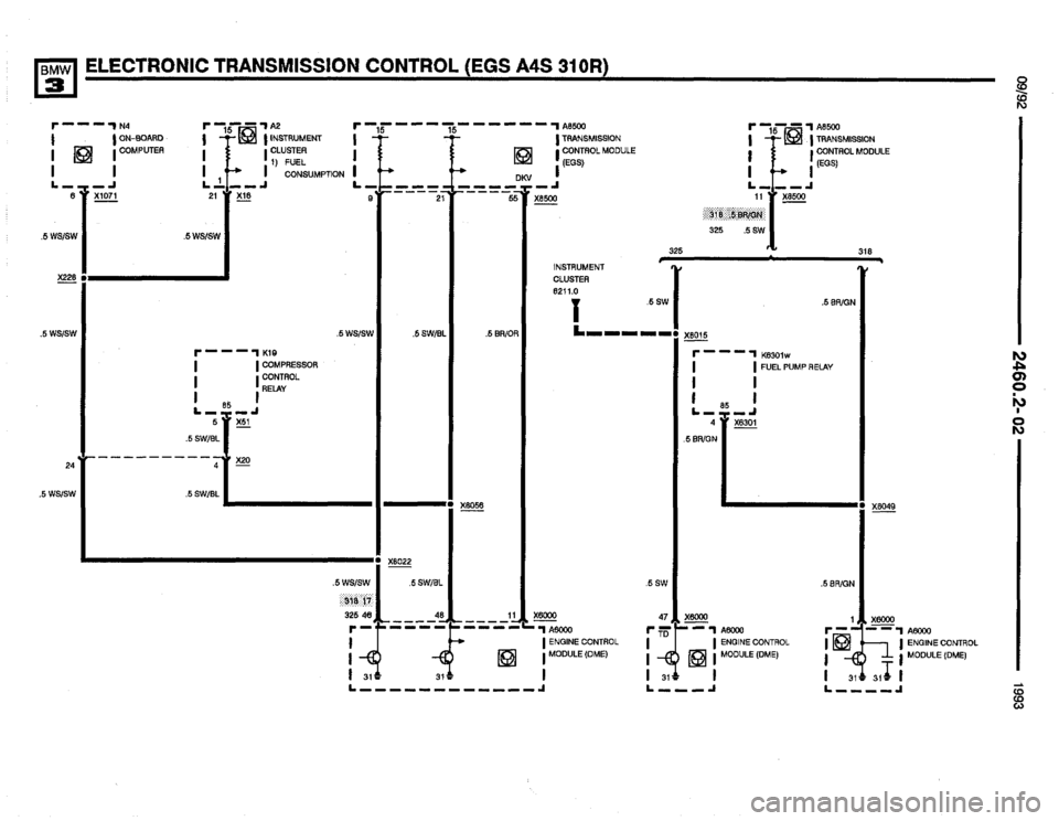 BMW 325i 1993 E36 Electrical Troubleshooting Manual 