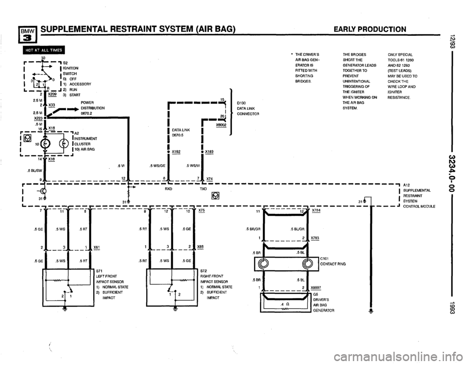 BMW 325i 1993 E36 Electrical Troubleshooting Manual 