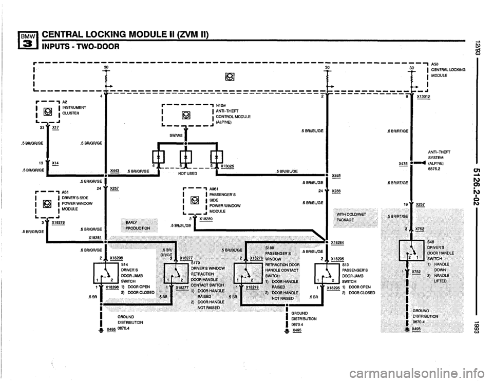 BMW 325i 1993 E36 Electrical Troubleshooting Manual 