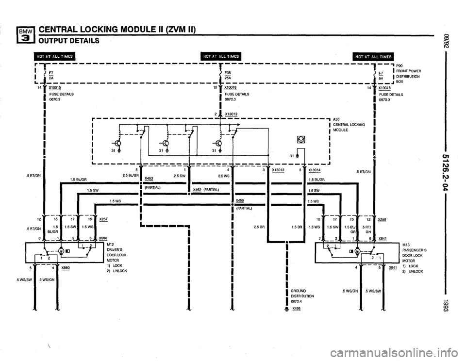 BMW 325i 1993 E36 Electrical Troubleshooting Manual 