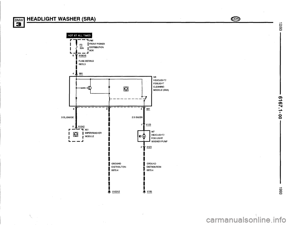 BMW 325i 1993 E36 Electrical Troubleshooting Manual 