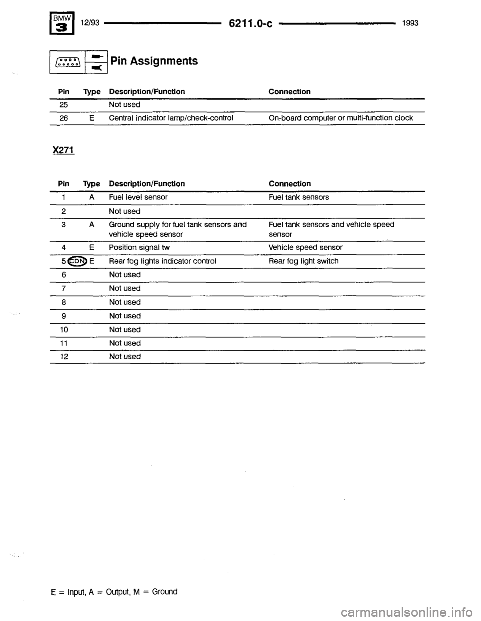 BMW 325i 1993 E36 Electrical Troubleshooting Manual 