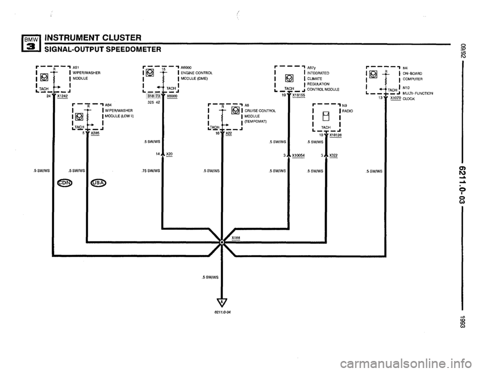 BMW 325i 1993 E36 Electrical Troubleshooting Manual 
