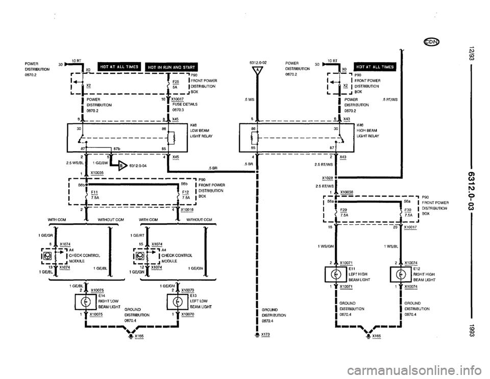 BMW 325i 1993 E36 Electrical Troubleshooting Manual 