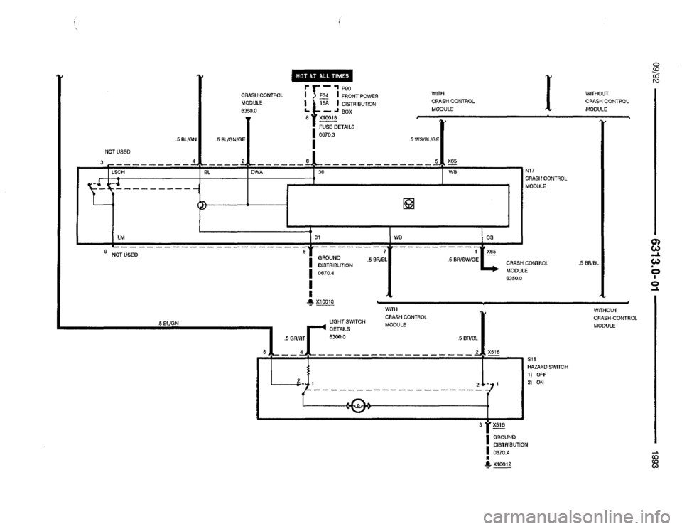 BMW 325i 1993 E36 Electrical Troubleshooting Manual 