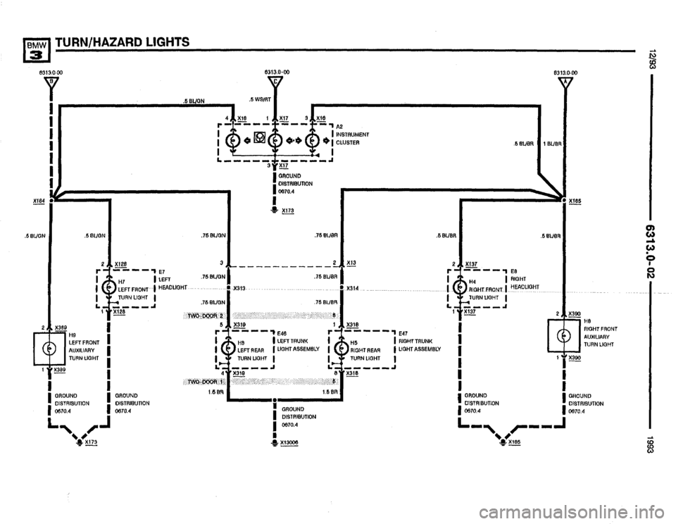 BMW 325i 1993 E36 Electrical Troubleshooting Manual 