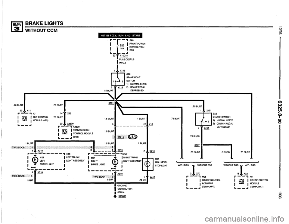BMW 318is 1993 E36 Electrical Troubleshooting Manual 