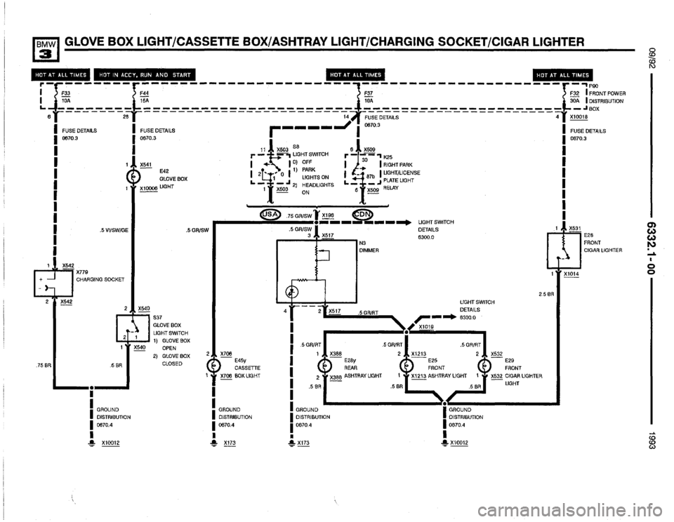 BMW 325i 1993 E36 Electrical Troubleshooting Manual 