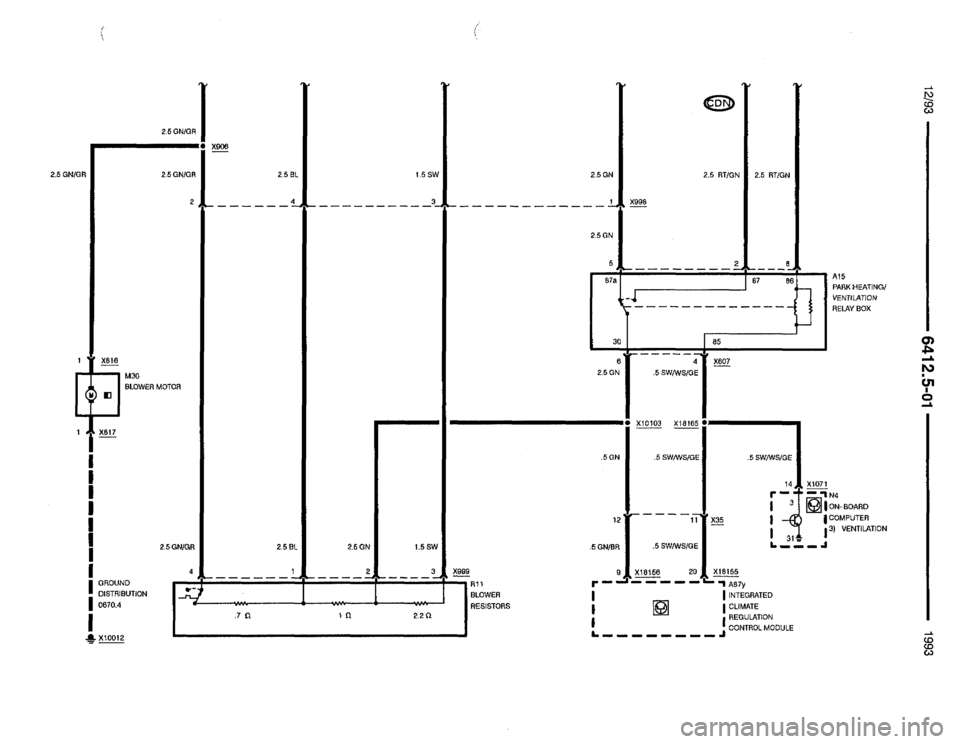 BMW 325i 1993 E36 Electrical Troubleshooting Manual 