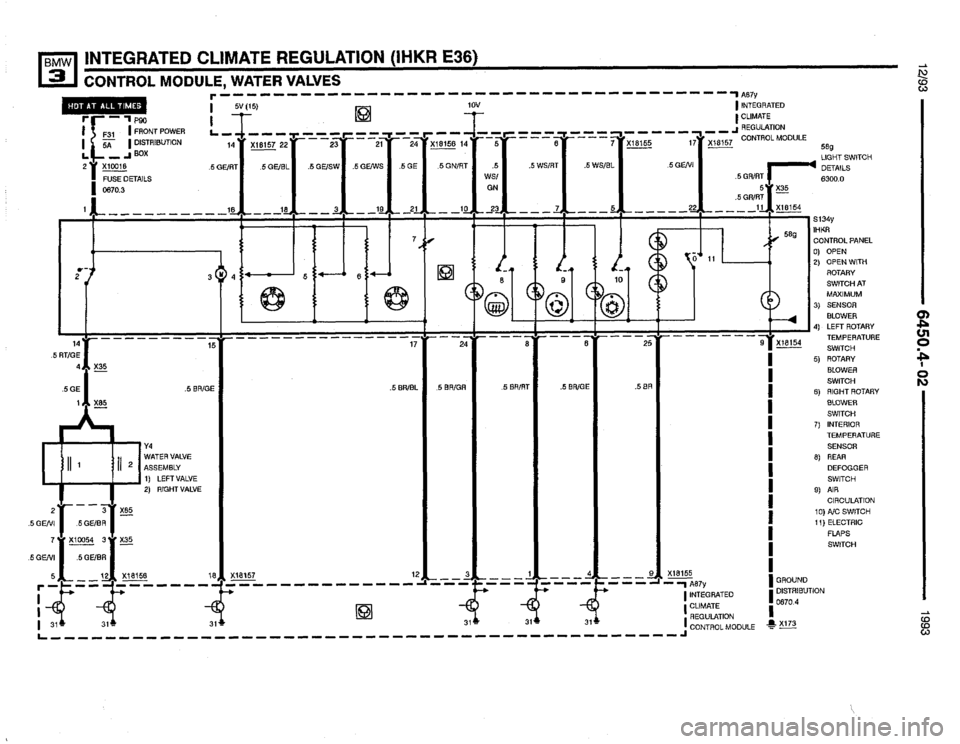 BMW 325i 1993 E36 Electrical Troubleshooting Manual 