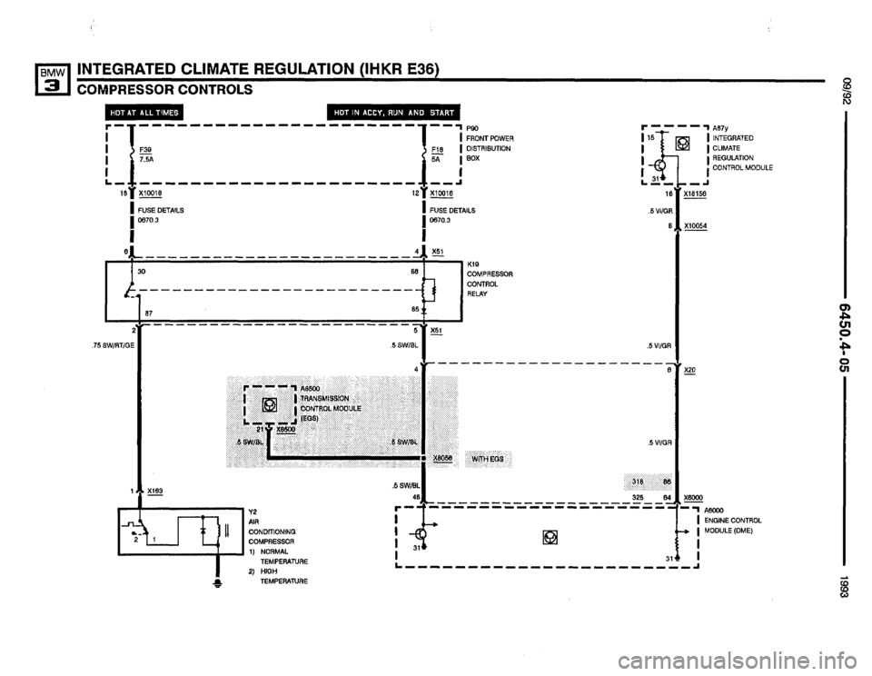 BMW 325i 1993 E36 Electrical Troubleshooting Manual 