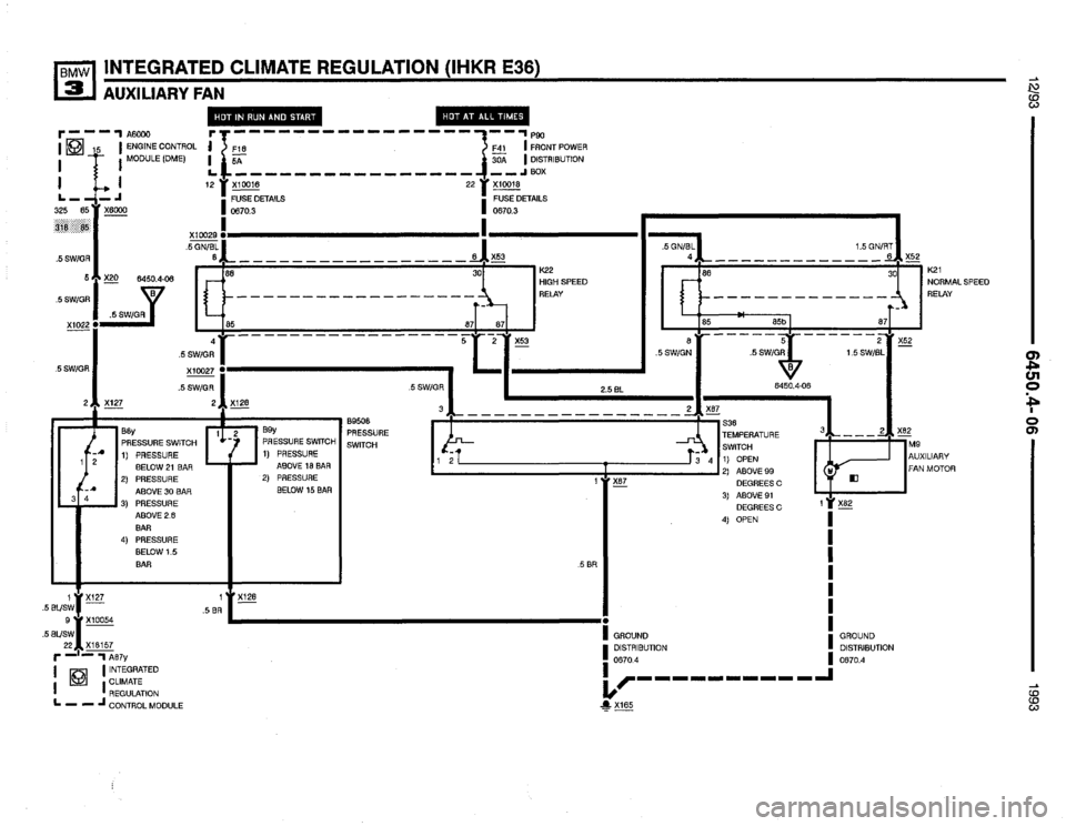 BMW 325i 1993 E36 Electrical Troubleshooting Manual 