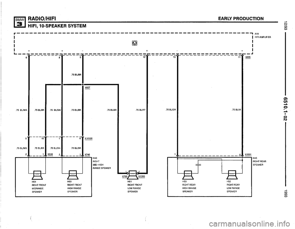 BMW 325i 1993 E36 Electrical Troubleshooting Manual 
