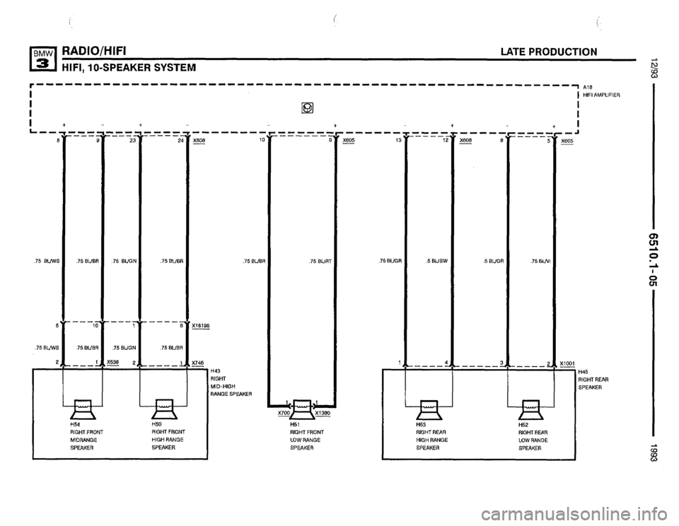 BMW 325i 1993 E36 Electrical Troubleshooting Manual 
