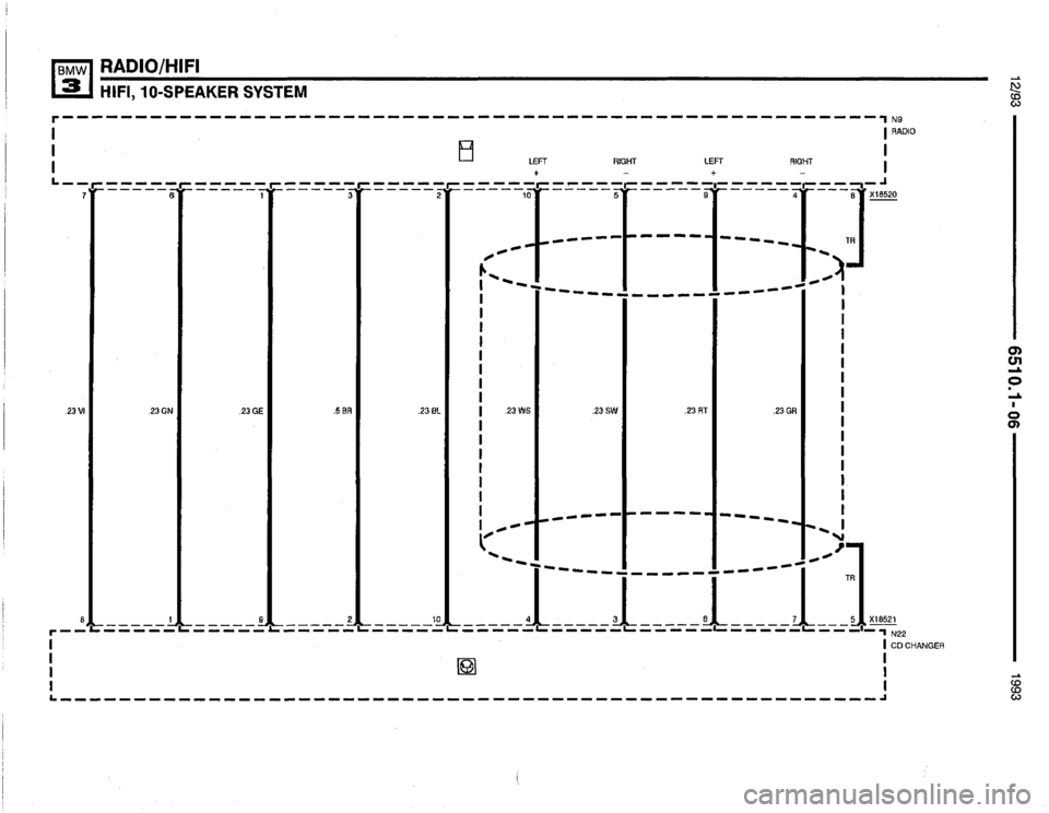 BMW 325i 1993 E36 Electrical Troubleshooting Manual 