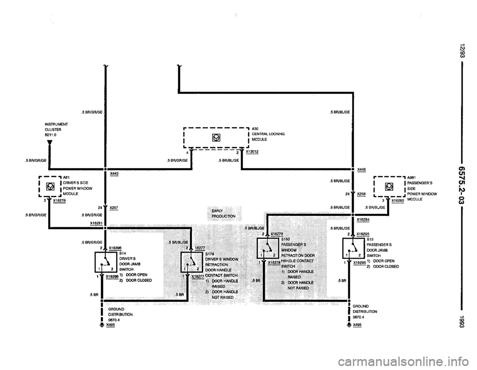 BMW 325i 1993 E36 Electrical Troubleshooting Manual 