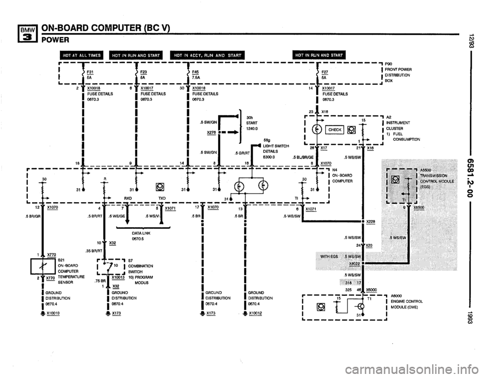 BMW 325i 1993 E36 Electrical Troubleshooting Manual 