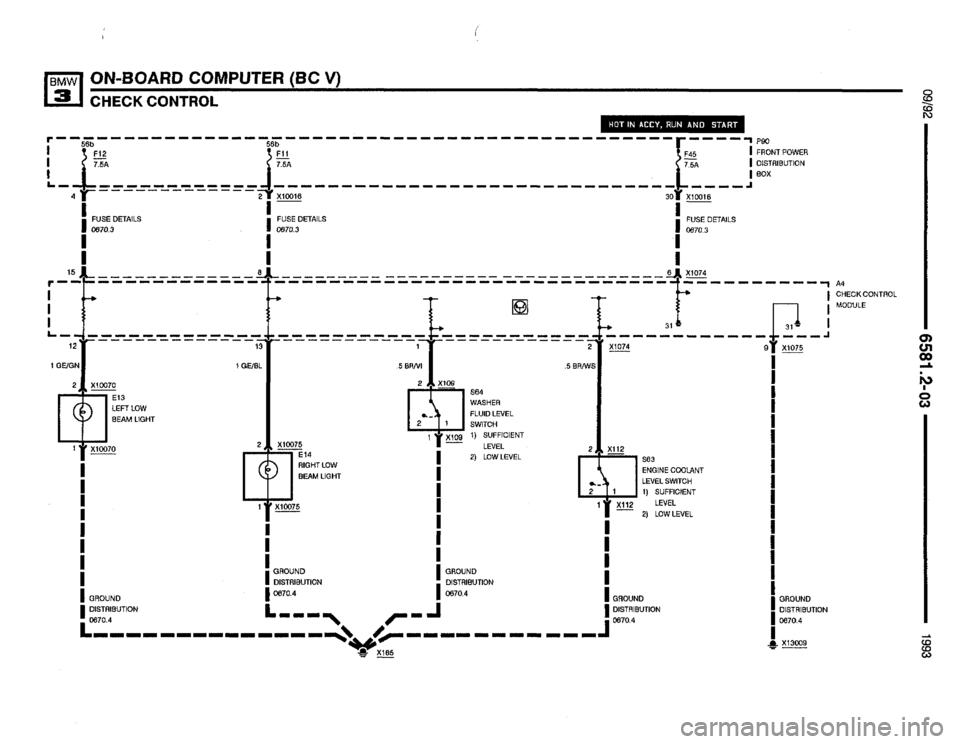 BMW 325i 1993 E36 Electrical Troubleshooting Manual 