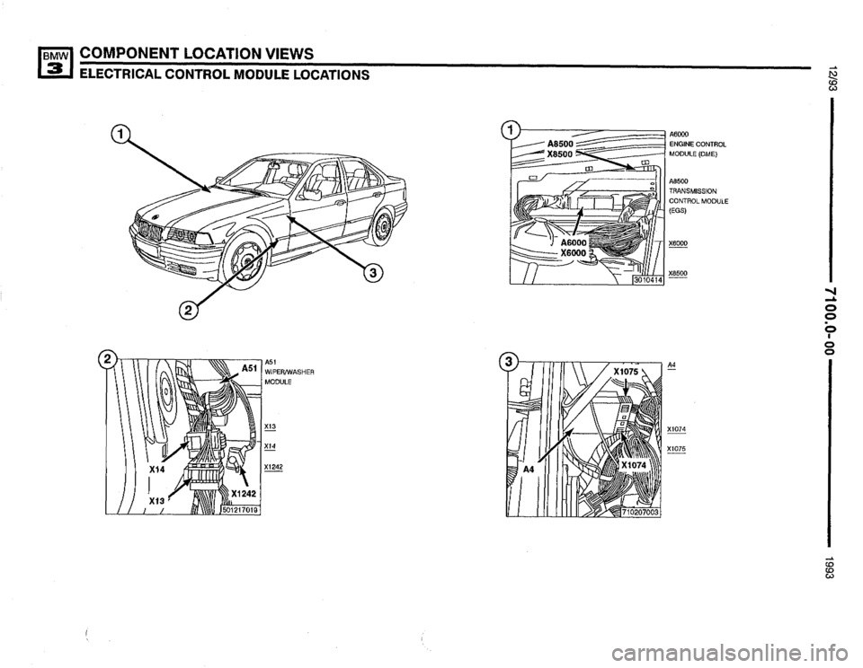 BMW 325i 1993 E36 Electrical Troubleshooting Manual 