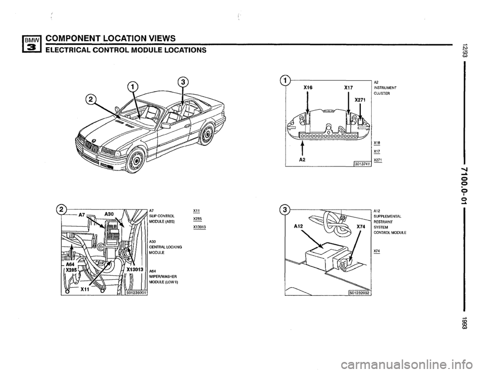 BMW 325i 1993 E36 Electrical Troubleshooting Manual 
