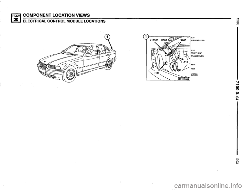 BMW 325i 1993 E36 Electrical Troubleshooting Manual 