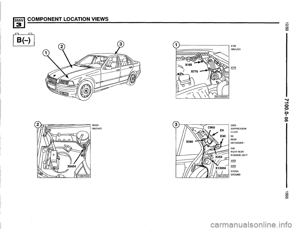BMW 325i 1993 E36 Electrical Troubleshooting Manual 