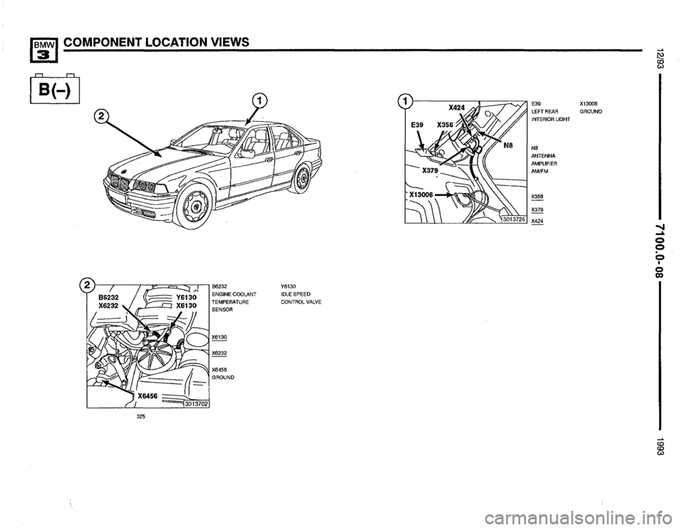 BMW 325i 1993 E36 Electrical Troubleshooting Manual 