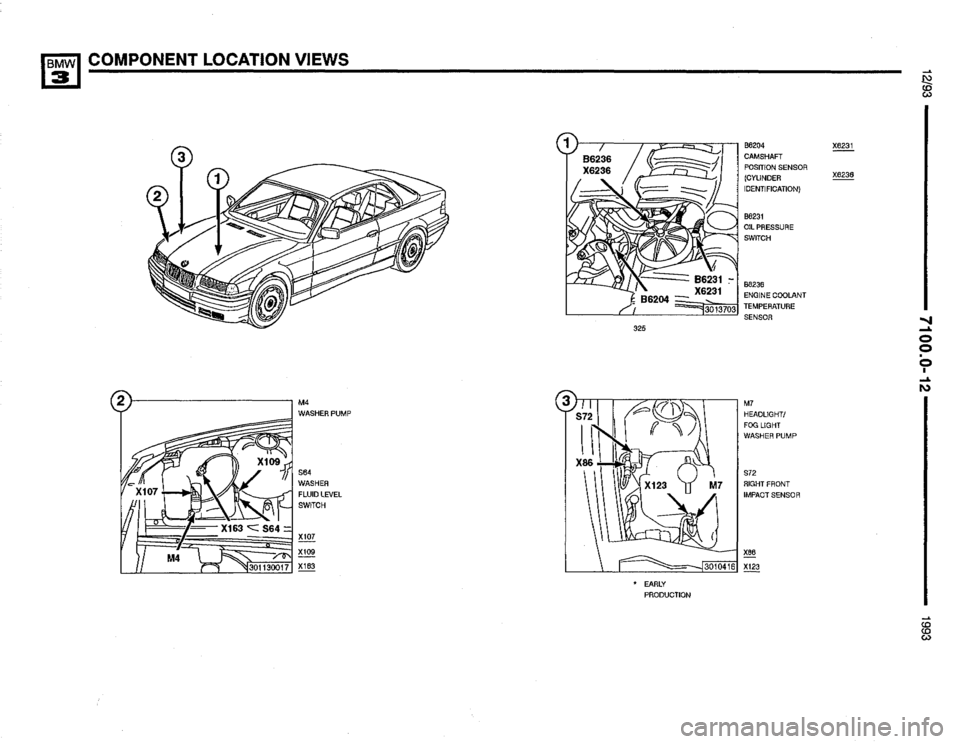 BMW 325i 1993 E36 Electrical Troubleshooting Manual 