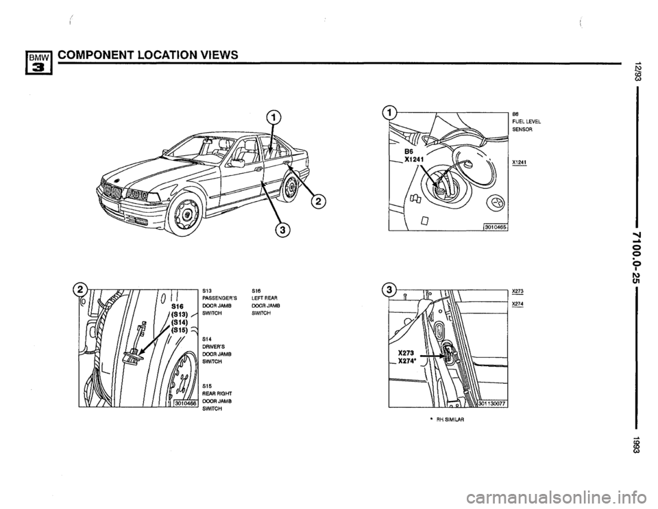 BMW 325i 1993 E36 Electrical Troubleshooting Manual 