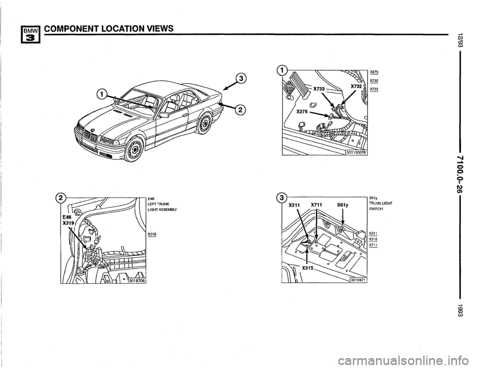 BMW 325i 1993 E36 Electrical Troubleshooting Manual 