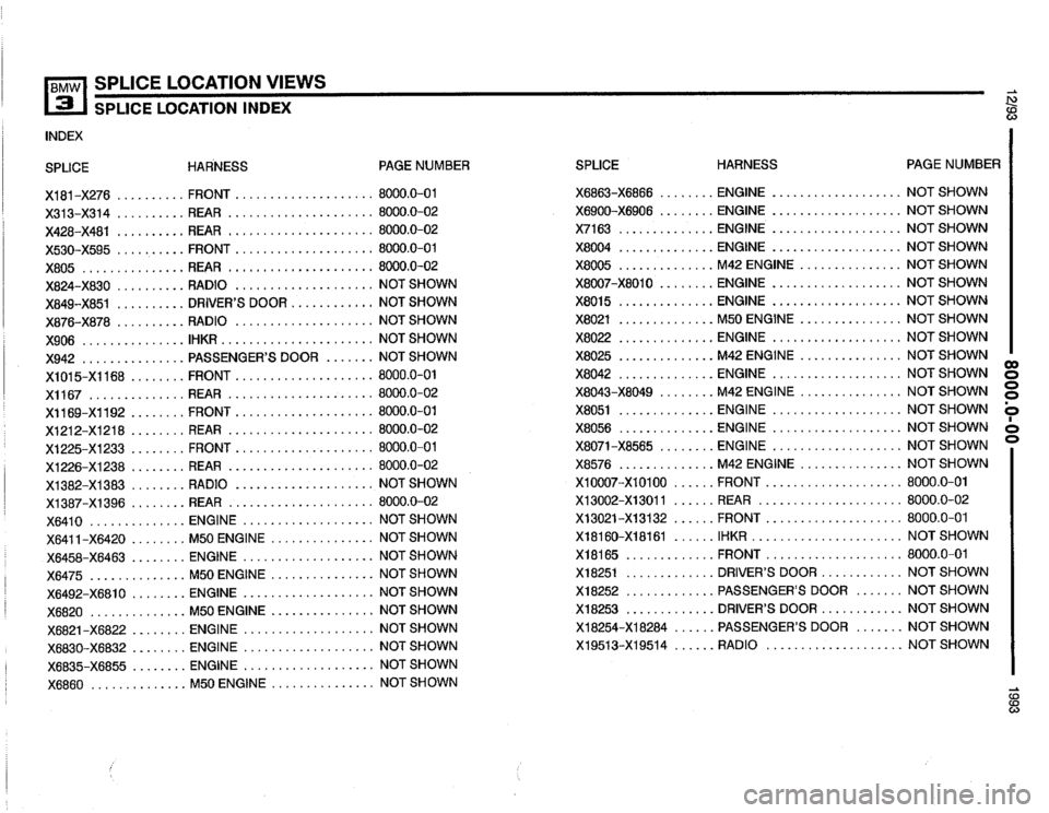 BMW 325i 1993 E36 Electrical Troubleshooting Manual 