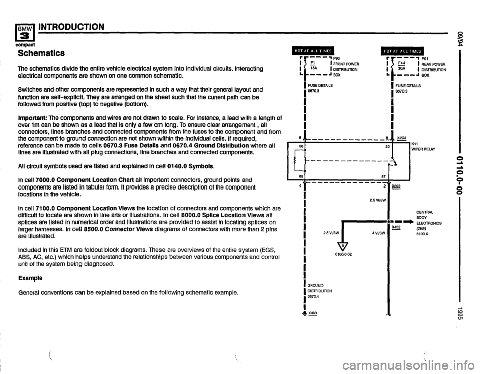 BMW 318ti 1995 E36 Electrical Troubleshooting Manual 