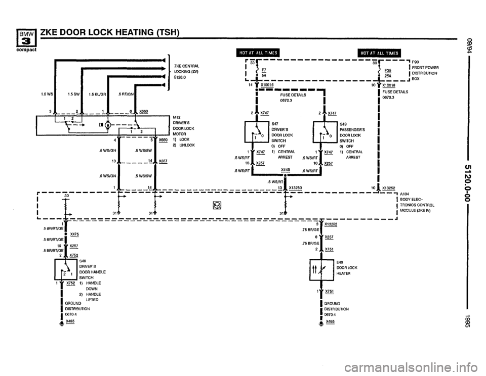 BMW 318ti 1995 E36 Electrical Troubleshooting Manual 