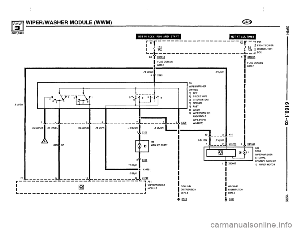 BMW 318ti 1995 E36 Electrical Troubleshooting Manual 