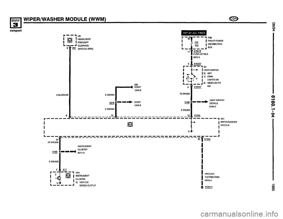 BMW 318ti 1995 E36 Electrical Troubleshooting Manual 