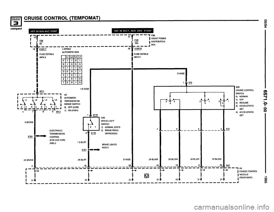 BMW 318ti 1995 E36 Electrical Troubleshooting Manual 