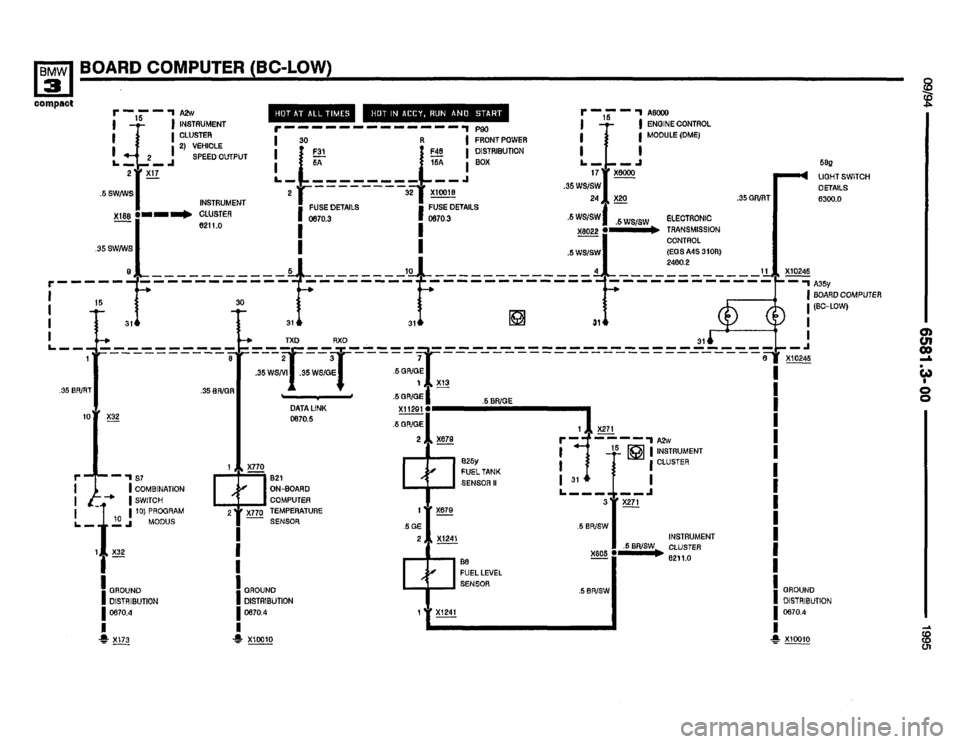 BMW 318ti 1995 E36 Electrical Troubleshooting Manual 