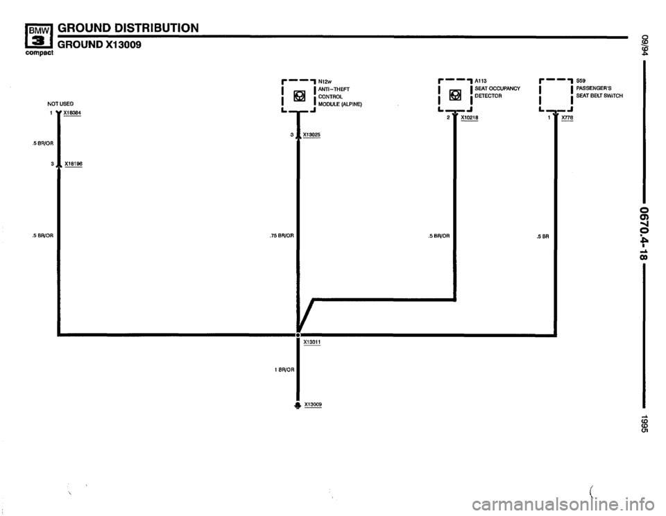 BMW 318ti 1995 E36 Electrical Troubleshooting Manual 
